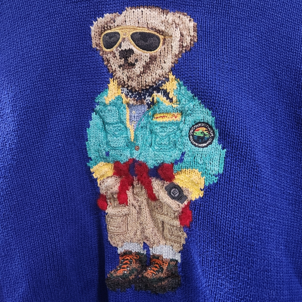 Blue Polo Bear Sweater